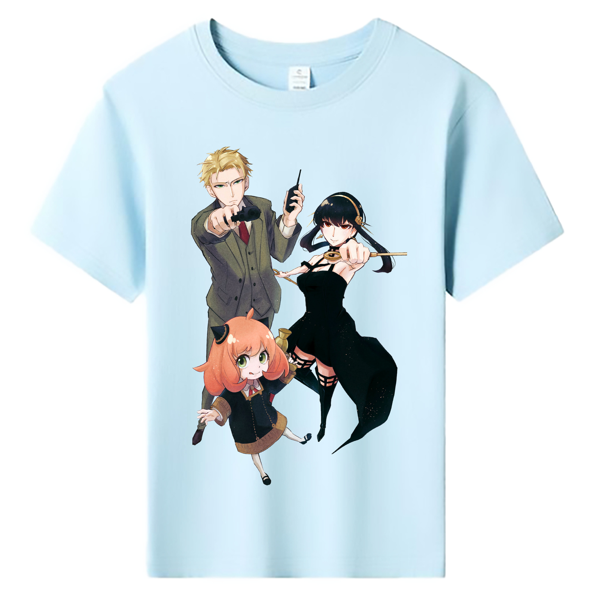 （画像用） SPY×FAMILY间谍家家酒 綿100％キッズTシャツ（フロントプリント）